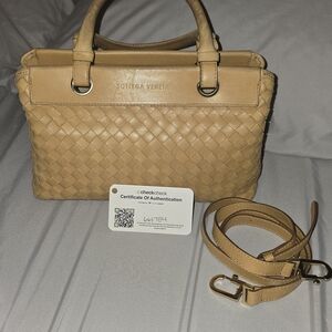 Bottega Veneta Tan Leather Handbag